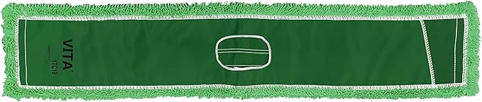High-Performance Twisted-Loop Microfiber Dust Mop Kit: Superior Cleaning Efficiency - Green 48 Inch