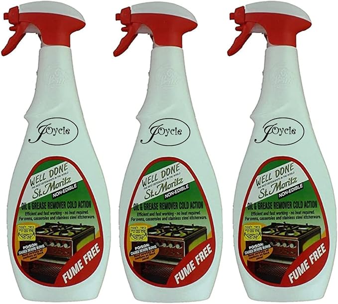 Well Done St.Moritz Oven Cleaner 27Oz (750Ml) Fume Free Pack (3)