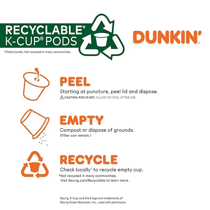Dunkin' Colombian Medium Roast Coffee 60 Keurig K-Cup Pods
