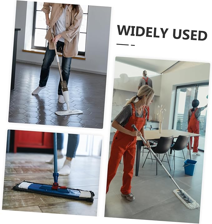 Didiseaon 1set Floor Cleaning Mop Wet Dry Use Mops for Hardwood Laminate Tile Cork Microfiber Pads