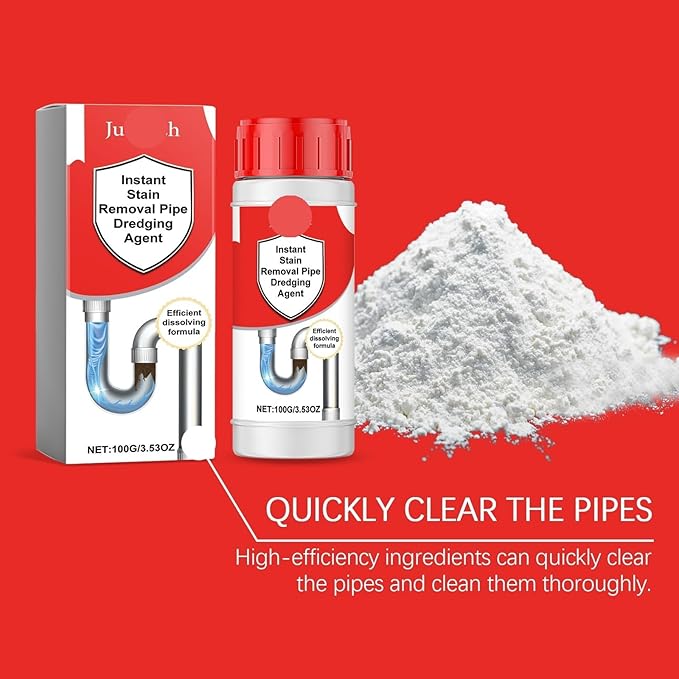 Drain Cleaner for Kitchen and Bathroom - Dissolve Hair Grease and Clogs - Unclog Sinks Showers and Drains - Easy-to-Use Formula(2PCS)