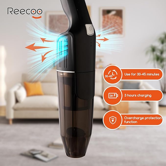 Cordless Stick/Handheld Vacuum Cleaner 10-17Kpa 2-Level Powerful SuctionFast Charging-Use Durable Latest Household Vacuum Cleaners for Cleaning FlooringCarpetsCar SeatSofas Hair and Dust