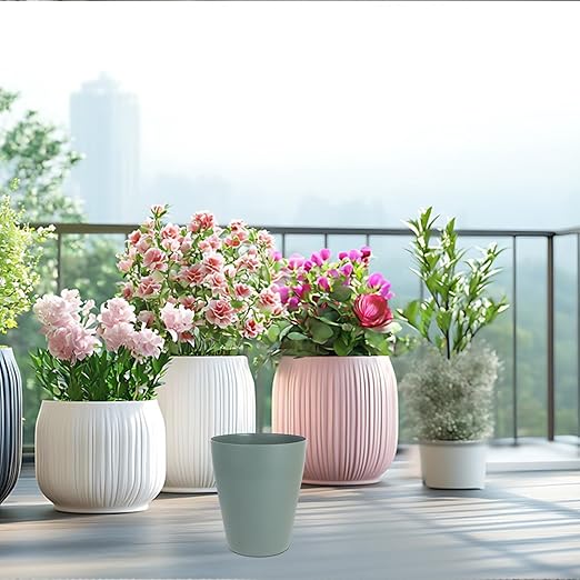 3pcs Small Plastic Trash Can Lidless Wastebasket Large Capacity for Home Office Bathroom Bedroom Kitchen Simple Design Space-Saving Recycling Bin
