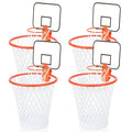4pcs Trash Can with Basketball HoopMini Basketball Hoop Trash Can Set Wastebasket Includes Clip On Basketball HoopFun Basketball GiftIndoor Basketball Hoop for Office Classroom Party Gym