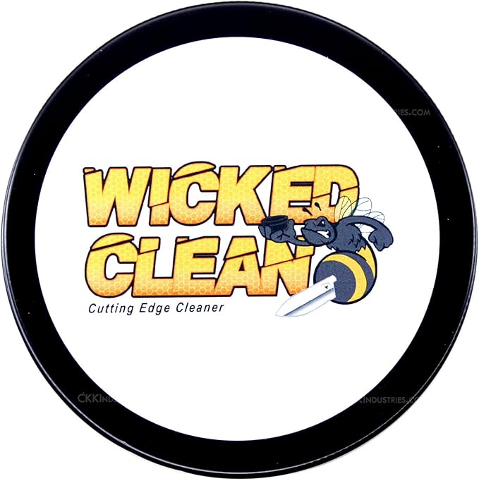 Wicked Clean - (8.0 oz.) - Cutting Edge Knife Cleaner - for Stainless Steel Carbon Steel and Damascus Steel - 100% Organic &amp Food Safe - (USA Made) – Cleans &amp Protects