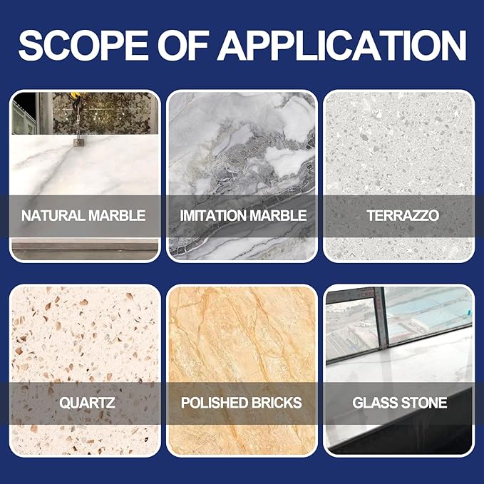 Marble Polishing Paste Kit Marble Polishing Compound Countertop Cleaner Quartz Polish Sealant &amp Protector For Marble Countertops Floors Walls