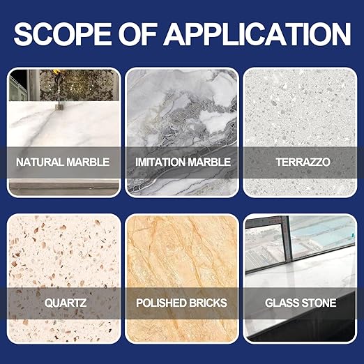 Marble Polishing Powder 2.2LB for Stone Restoration Stone Polish Compound for Marble Granite and Natural Stone Removes Dullness Water Spots and Light Scratches for Countertops Floors Tile