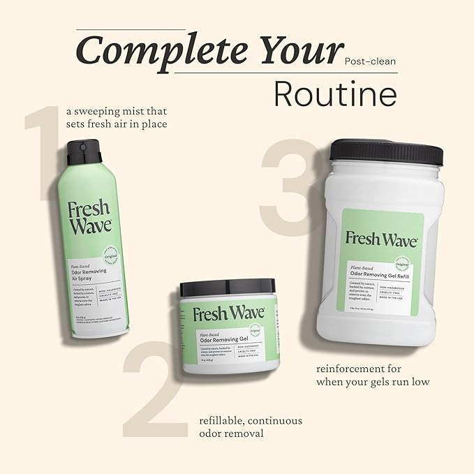 Fresh Wave Original Scent Odor Removing Gel Refill 63 oz. | Safer Odor Absorbers for Home Cooking Trash &amp Pets Areas | Natural Plant-Based Odor Eliminator