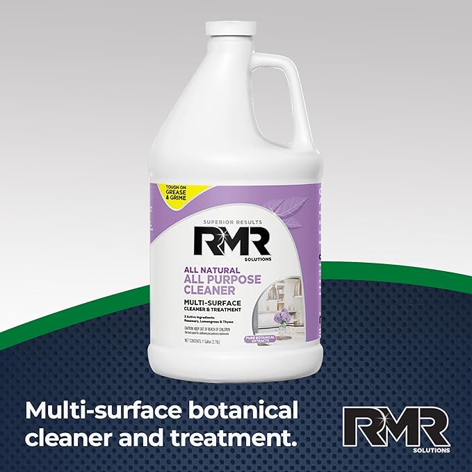 RMR All Natural All-Purpose Cleaner - Non-Toxic Rinse-Free Multipurpose Cleaning Supplies Biodegradable 1 Gallon Bottle Modern Botanical Scent
