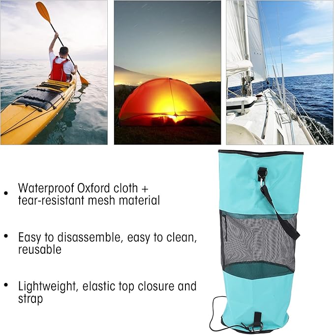 Portable Mesh Trash Bags Boat Trash Bag Boat Trash Bags Container Reusable Water Proof Boat Trash Bag for Boat Garbage Storage