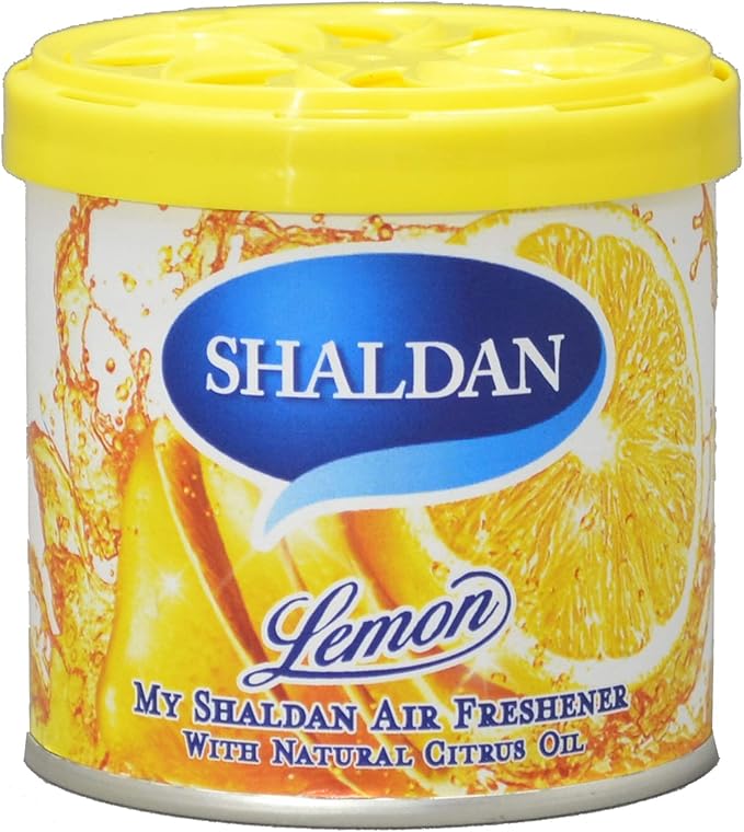 My Shaldan 7 Packs Lemon Scent Car Air Freshener Premium Quality Gel Based and Long Lasting Fresh Fragrance and YirehStore Finger Heart Car Hanging Freshener