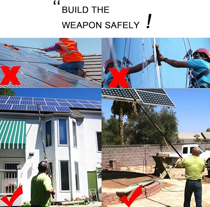 Telescopic Window Cleaner Window Cleaning Pole Water Fed Telescopic Brush for Window Glass Wall Photovoltaic Panel Cleaning Trucks Windows10.8M/36FT