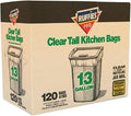 13 gal. Tall Kitchen Bags Wing Ties 120 pk
