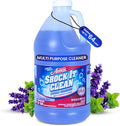 Professor Amos' Shock It Clean Scented Concentrate Cleaner Laundry Booster Stain Remover Carpet Cleaner Kitchen and bathroom Cleaner Indoor and Outdoor (Lavender 64 Oz - Gallon)