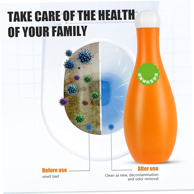Toilet Tank Cleaner 10Pcs Bowling Toilet Bowl Cleaner In Bottle Effective Cleaning Liquid with Long Lasting Fragrance Deodorizer Bowl L