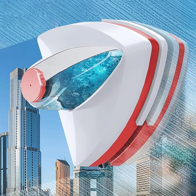 Window Cleaner Magnetic Magnetic Window Cleaner Double Side Cleaning Brush Window Outside Magnetic Glass Wiper Adjustable Thickness 3-30Mm