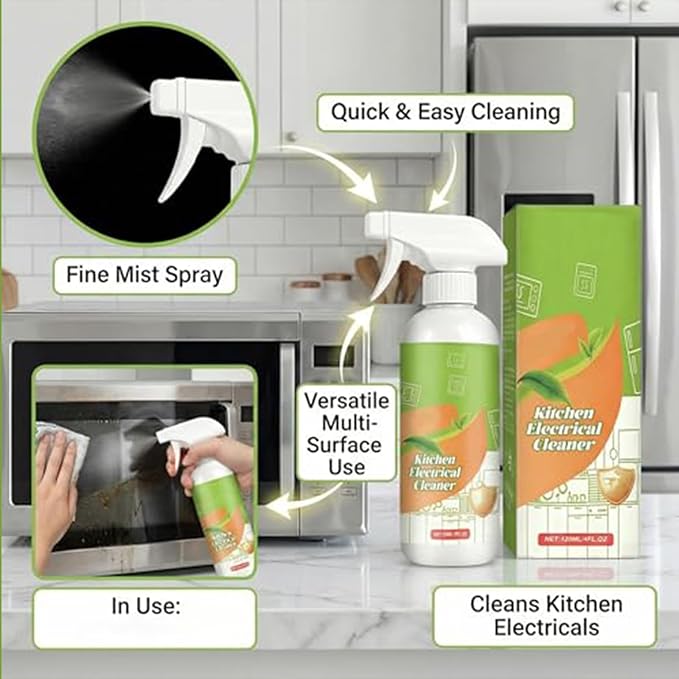 Cleanse Natural Kitchen Cleaner Spray300ml Electrolyzed Ion Kitchen Cleaner SprayKitchen Appliance CleanerMulti-Purpose Household And KitchenCleaning Spray (3pc)