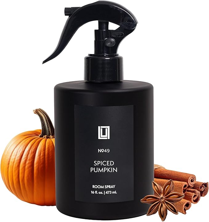 Lulu Candles | Spiced Pumpkin | Luxury Room Spray | Fine Mist Air Freshener| Aromatherapy Odor Eliminator | 16 Fl. Oz.