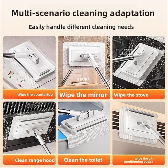 Flat Mop Face Towel Household Non Hand Wash Multi Function Lazy Person Cloth One Button Disassembly Automatic