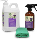 Naeterra Lavender Zen All-Purpose Cleaning Concentrate Kit – 64 oz Jug Makes 24 Gallons | Includes 16 oz Amber Glass Spray Bottle | Plant-Based Essential Oil Scented EWG Green-Rated Ingredients