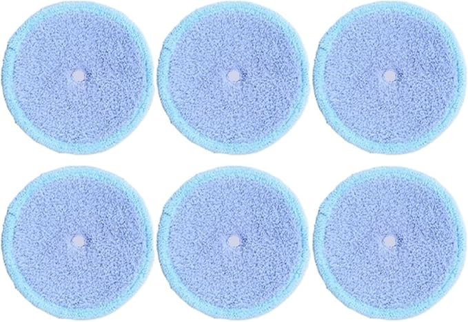Washable Mother Yarn and Microfiber Mop Pads Compatible for EVERYBOT Edge RS700 RS500 Robot Replacement Accessory (Color : 6pcs)