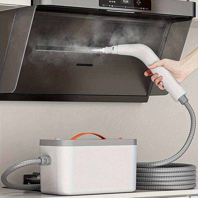 Handheld Steam Cleaner 1200ML Tank Steamer for Cleaning 15s Heat-Up Portable Steam Cleaner for Floor/Grout/Car/Kitchen &amp Bathroom White