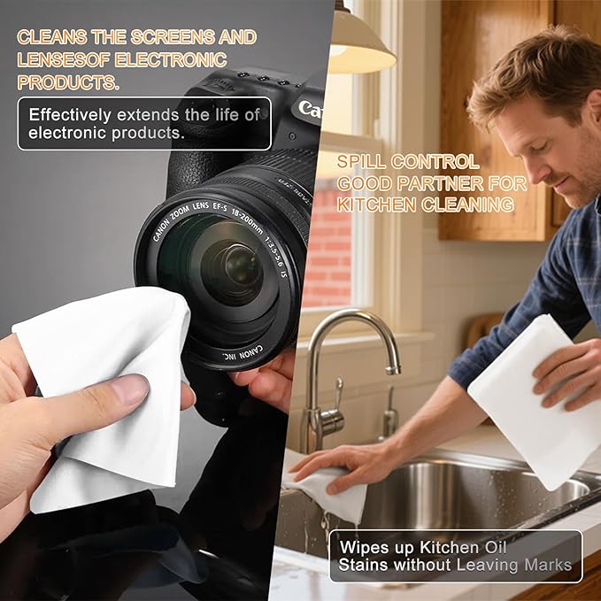 Microfiber Wipes 4x4(400 PcsClass 100 180GSM) Superfine Lint Free Cloths Cleaning and Drying Cloths Reusable Ultra Absorbent for All Surface Types