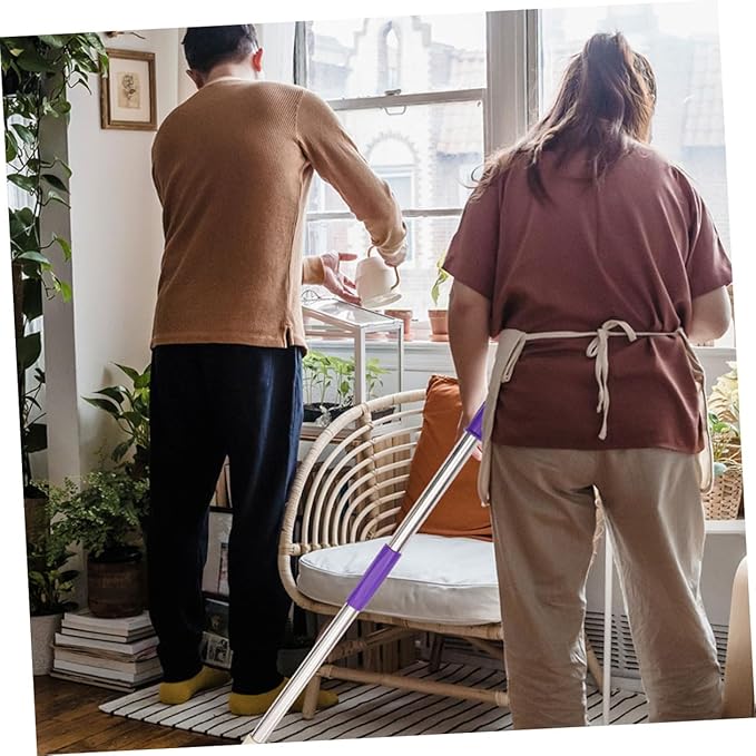 ABOOFAN Telescopic Stainless Steel Mop Detachable Handle Thickened Design for Efficient Floor Cleaning Suitable for Home and Commercial Use