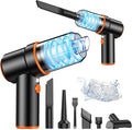 KMM Handheld Car Vacuum Cleaner 9000PA Vacuum Cleaner &amp Air Duster 120W High Power Vacuum Portable Cordless Hand Held Vacuum Rechargeable with Multi-Nozzles &amp LED Light for Home Car Offic