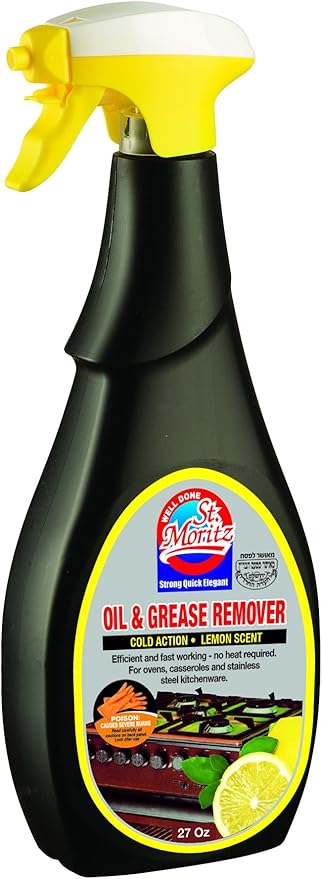 Well Done St.Moritz Oven Cleaner 27Oz (750Ml) Cold Action Lemon Scent (Kosher For Passover) Pack (3)