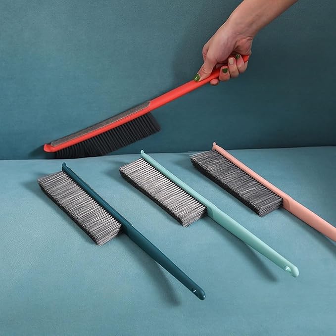 Whisk Broom Hand Held 2 Pcs Bench Brush Suitable for Sofa Curtains Cleaning Hand Broom Double-Sided Bristle Design