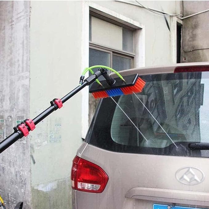 Window Cleaning Brush Window Cleaning Pole Water Fed Telescopic Brush Extendable Cleaner Conservatory Roof Cleaning Photovoltaic and Solar Panels