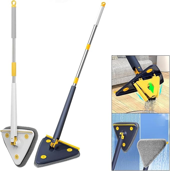 Mult ifunctional Mop Wall &amp Baseboard Cleaner Mop Tool with Long Handle for Cleaning Window Floor Skirting Board Ceiling Bathtub Tub
