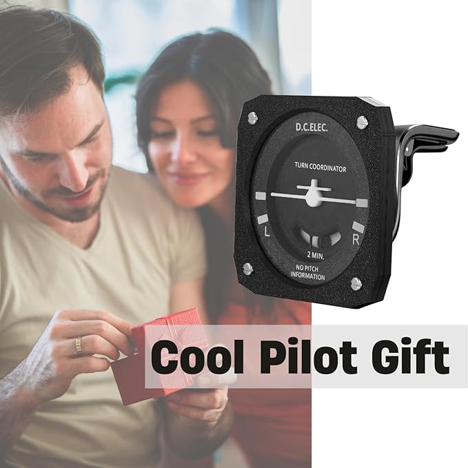 Pilot Gifts Turn Coordinator model for Car VentAviation Gift of Flight school Airplane novelty gifts for men Father's Day Christmas Birthday