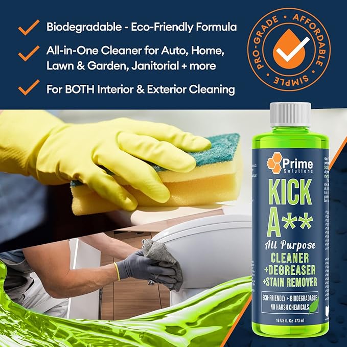 PS_KAPC_64 Kick A** All-Purpose Cleaner Degreaser &amp Powerful Stain Remover - All Surface Safe