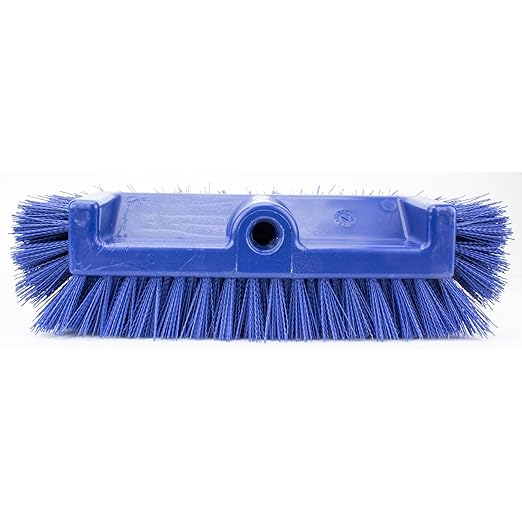 SPARTA Multi-Level Tile Scrub Brush 12 Wide Brush Head Heavy-Duty Tile Cleaning Brush with End Bristles for Commercial Tiles Tubs and Floor Plastic 12 Inches Blue (Pack of 12)