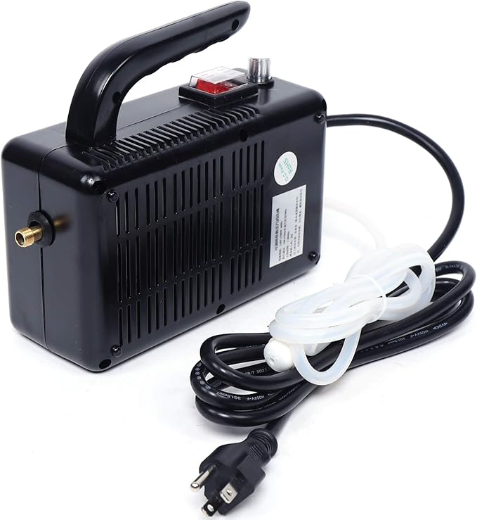 1600W Steam Machine Steam Cleaner High Temperature High Pressure Hand-held Portable Steam Cleaning Machine Automatic Mobile Cleaning Machine (BLACK Without Flashlight)