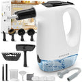 Handheld Steam Cleaner 15S Rapid Heating 3 Adjustable Modes 14 Cleaning Kits Steam Cleaner for Home Kitchen Bathroom Car(White)