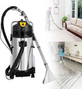 Commercial Steam Cleaner 3-in-1 30L-80L Multi-Purpose Wet Dry Vac with High-Pressure Spray &amp Suction 6 Tools for Home &amp Office 40L