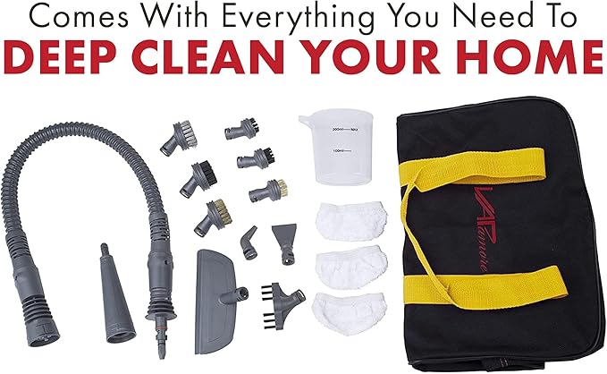 Vapamore MR-75 Amico Handheld Steam Cleaner Professional-Grade Italian-Designed Chemical-Free Portable Steam Cleaner for Pet Accidents Floors Tile Grout Auto Jewelry &amp More
