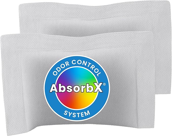 iTouchless 2-Pack AbsorbX Odor Filter Deodorizers Absorbs Trash Odors All Natural Activated Carbon Biodegradable for use with 8 Gallon and Larger Trash Cans with Odor Filter Compartment