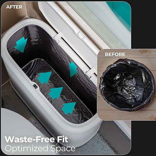 CTIME Small Bathroom Trash can with lid and Disposable Toilet Brush Set