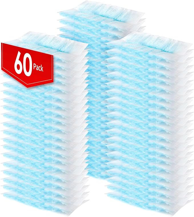 60 Count Electrostatic Duster Refills Compatible with Swiffer Duster Multi-Surface Dusting Refills Microfibre Dusters for Cleaning Unscented