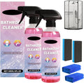 Bathroom Cleaner Foam Spray Pink Limescale &amp Soap Scum Remover No-Rinse Descaler for Toilet Shower Sink Bathtub Tile &amp Glass Surfaces Powerful Yet Gentle Formula (2Pcs)