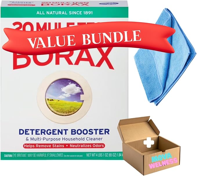 brx:Multi-Use Laundry Booster and Fabric Stain Remover Powder for Household Cleaning 65 oz