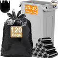 23-33 Gallon Heavy Duty Trash Bags 120 Count 1.2 MIL THICK with Twist Ties Compatible with Rubbermaid Brute &amp Winco 23-33 Gallon Slim Jim Trash Bags Tear-Resistant HEAVY DUTY