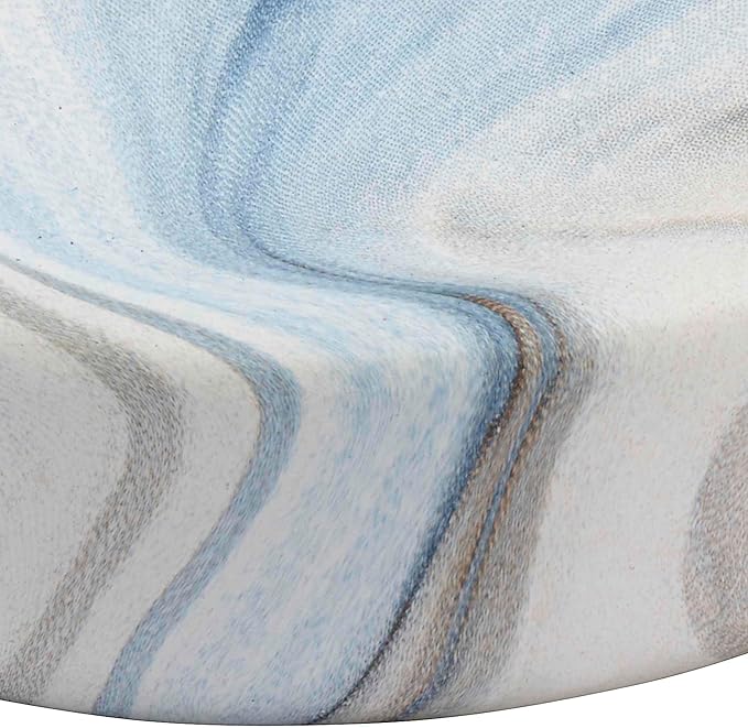 Avanti Linens - Soap Dish Resin Countertop Accessories Guest Bathroom Essentials (Waves Collection Blue)