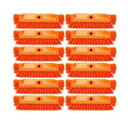 SPARTA Multi-Level Tile Scrub Brush 12 Wide Brush Head Heavy-Duty Tile Cleaning Brush with End Bristles for Commercial Tiles Tubs and Floor Plastic 12 Inches Orange (Pack of 12)