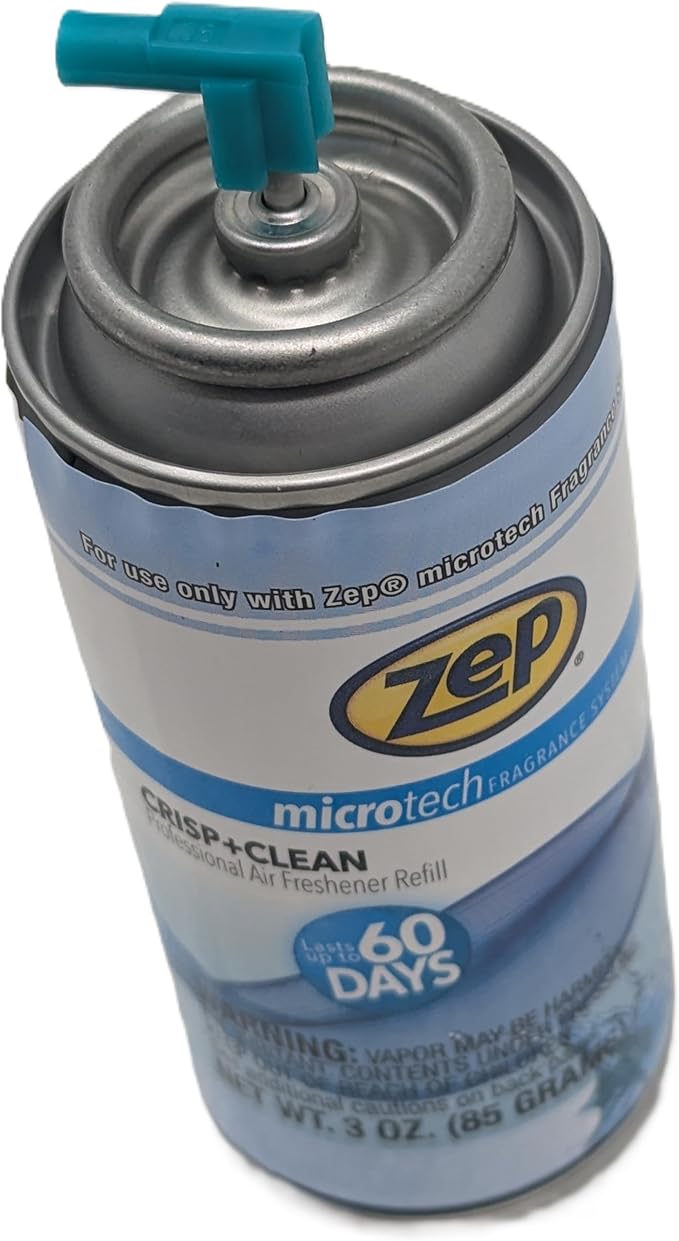 Air Freshener Refills - Compatible with Zep Microtech | Fresh &amp Clean | 4-Pack | Long-Lasting | 3000 Sprays | 60-Day Coverage