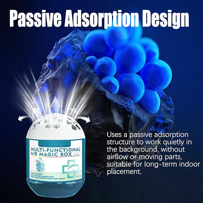 Multi-functional Air Magic Box Indoor Air Purification Dust Removal Magic Box Household Air Freshener No Electricity and Noise Compact Size for Car Office Bedroom Pet Areas (9pcs)